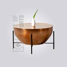 Now you are ready for the finish. Industrial Brass Finish Drum Coffee Table Best Of Exports