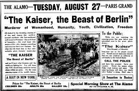 Die seite 1 für aktuelle nachrichten und themen, bilder und videos aus den bereichen news, wirtschaft, politik, show, sport, und promis. File Kaiser Beast Of Berlin Newspaper Ad Png Wikipedia
