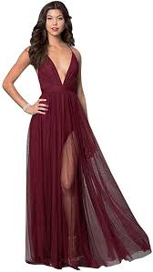 Abiti blu taglie comode di chiffon con paillettes per ballo mini da cerimonia per donna. Yiijee Donna Abiti Da Cerimonia Scollo A V Profondo Abito Da Sera Eleganti Chiffon Vestito Amazon It Abbigliamento