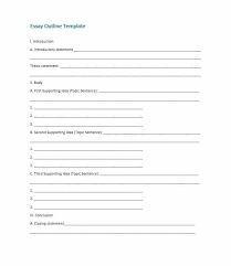 Free Essay Outline Template 05 Essay Outline Template Essay Outline Persuasive Essay Outline
