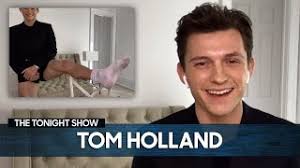 While zendaya and tom holland have not confirmed nor denied their relationship, those july kissing photos may have done the work for them. Tom Holland Shows Off His Viral Pants Less Look For Virtual Interviews The Tonight Show Youtube