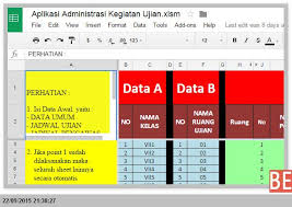 Aplikasi Untuk Membuat Berkas Perlengkapan Administrasi Ujian Menggunakan Excel Aplikasi Pendidikan Microsoft Excel