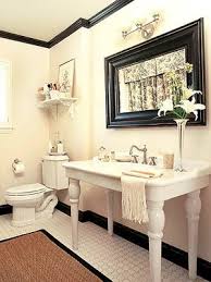 Hooked On Houses A Fun Place To Get Your House Fix Black Baseboards Black Crown Moldings Bathroom Inspiration
