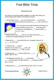 Trick questions are not just beneficial, but fun too! Free Bible Trivia Quiz Blessed By God