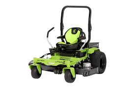Attachments and implements sold separately. Greenworks Zero Turn Mowers Battery Powered Commercial Zts