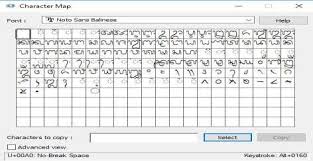Download the noto sans font by google. Noto Sans Balinese Font Character Map Download Scientific Diagram