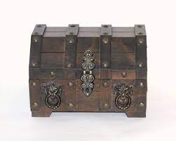 vintage wooden treasure chest jewelry box humpbacked chest with lion s head emblems men s nautical trinket box tray unisex jewelry box unisex jewelry trinket boxes wooden jewelry