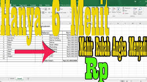 Cara membuat titik dua sejajar di excel. Cara Merubah Angka Menjadi Rupiah Di Excel Microsoft Menulis