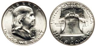 Franklin Half Dollar 1948 1963 Silver Coin Melt Values