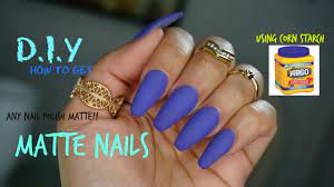 You don't need a lot of. How To Make Any Nail Polish Matte D I Y Using Corn Starch Youtube