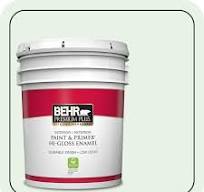 BEHR PREMIUM PLUS 5 gal. #PPL-25 Sign of Spring Hi-Gloss Enamel  Interior/Exterior Paint & Primer 815005