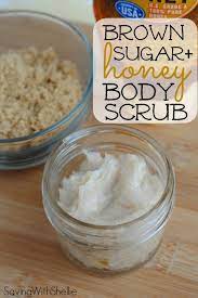 Brown Sugar Honey Body Scrub Recipe Homemade Scrub Diy Body Scrub Body Scrub