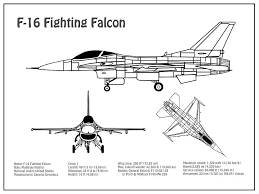 F16 is a fighter plan developed for the us army. F 16 Fighting Falcon Airplane Blueprint Drawing Plans For General Dynamics F 16 Fighting Falcon Drawing By Stockphotosart Com