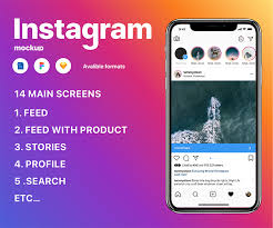 The background is also simple use this instagram screen and profile screen mockup ad a media to share educational videos, blog posts or any other informative post also makes. Free Instagram Mockup Ui Sketch Psd Freebies