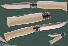Couteau Pliant Opinel Ivoire De Mammouth Par Laurent Gaillard Couteaux Pliants Couteau Opinel