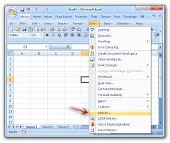 Where Is Add Ins In Microsoft Excel 2007 2010 2013 2016