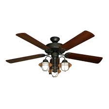 This design is a bit more expensive but you are getting a design that's quite unique. 52 Nautical Ceiling Fan With Light Oil Rubbed Bronze Unique Styling