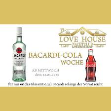 Открыть страницу «bacardi & cola» на facebook. Love House Bacardi Cola Woche Facebook