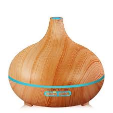 Wood Essential Oil Diffuser Is An Aromatherapy Diffuser Equipped With 7 Led Lights And An Automatic Sh Humidifier Essential Oils Aroma Oil Diffusers Humidifier