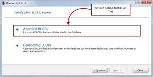 Blob Extraction Extract Online Blobs As Data Files Recovery Tools Sql Server Sql