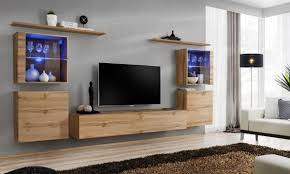 Exklusive moderne design wohnwand online kaufen. Wohnwand Camil2 Mit Led Beleuchtung Hochglanz Schrankwand Anbauwand Modern Mobelset Wohnzimmerset Weiss Grau Schwarz Wotan 02 Mobelwelten24
