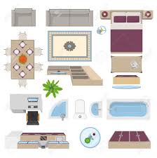 Visit & look for more results! Interior Elements Top View Position With Kitchen Lounge Bathroom Royalty Free Cliparts Vectors And Stock Illustration Image 66734954