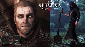 Geralt meets Sarah the godling in the Haunted House of Novigrad