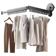 Extendable Folding Clothes Hanger Wall