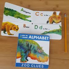 Kids match 26 adorable animals to corresponding letters in the zoo—from an alligator to a zebra—building . I Like To Learn Alphabet Zoo Clues