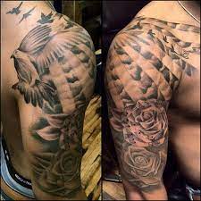Aug 23, 2019 · the type of arm sleeve tattoo you choose will depend on what you want and how much you're time and money you're willing to commit, as well as the design of the tattoo. Penulis Elex Get 45 Half Sleeve Upper Arm Tattoo Ideas For Men