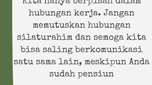 Maybe you would like to learn more about one of these? 25 Sekolah Caption Kata Kata Perpisahan Kerja