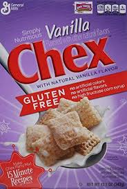 General Mills Cereals Chex Cereal Vanilla 12 1 Ounce Gluten Free Cereal Gluten Free Vanilla Cereal Recipes