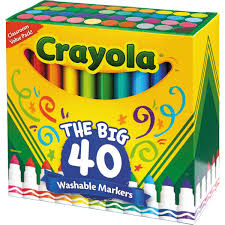 Allow the wash cycle to proceed through approximately 10 minutes of the cycle and then interrupt it. Crayola Ultra Clean Washable Markers Broad Tip Assorted Colors 40 Ct Costco