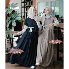 Gamis bergaya sporty untuk penampilan terlihat aktif. Gamis Syar I Remaja Shopee
