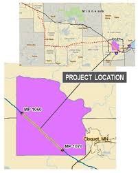 The line 3 replacement project will reduce apportionment, and (final line 3 replacement project route; Fond Du Lac Line 4 Enbridge Inc