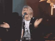 Nirvana in utero tour kurt cobain mannequin gif knocking head off. Kurt Cobain Gifs Tenor