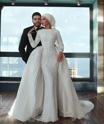 Pin By Karen Abdul Salaam On Bridal Muslim Wedding Dress Hijab Bride Muslimah Wedding Dress Wedding Dresses