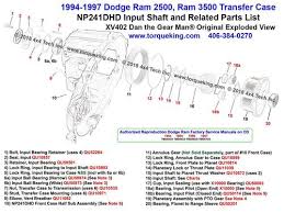 xv402 1994 1997 dodge ram np241dhd transfer case input shaft