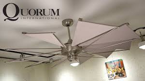 All style contemporary modern and contemporary modern farmhouse quorum home collection soft contemporary traditional transitional. Quorum Mykonos Ceiling Fan Youtube