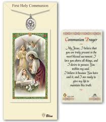 And lead us not into temptation, but deliver us from evil. Buy Pewter Chalice Medal With Communion Prayer Card Gifts Catholic