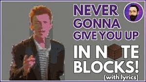 Roblox music codes 3m song ids 2019 roblox codes. Rick Astley Never Gonna Give You Up Minecraft Note Block Song Minecraft Map