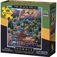 Puzzle pieces are roughly.75 square. Dowdle The Black Hills 500 Piece Jigsaw Puzzle Walmart Com Walmart Com