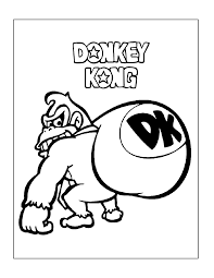 Free printable donkey kong coloring pages for kids. Donkey Kong Coloring Page Coloring Rocks
