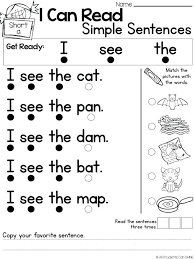 Proper Writing Simple Sentences Worksheet Quiz Making Worksheets For Copying Kindergarten Kids Re Kindergarten Reading Reading Worksheets Kindergarten Literacy