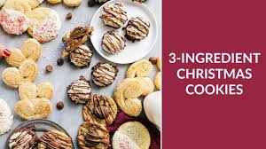 Christmas cookies don't have to be complicated. 3 Ingredient Christmas Cookies Youtube