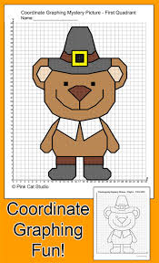 Practice Plotting Ordered Pairs With These Fun Thanksgiving Theme Coordina Coordinate Graphing Mystery Picture Coordinate Graphing Coordinate Graphing Pictures