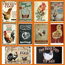 Metal kitchen wall art the range. Chicken Coop Farm Fresh Egg Kitchen Home Wall Art Retro Vintage Tin Sign Metal Tin Decor Poster Buy At A Low Prices On Joom E Commerce Platform