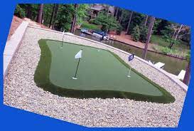 Installing A Diy Backyard Putting Green Diy Putting Green Backyard How To Build Backyard Backyard Putting Green Green Backyard Diy Backyard