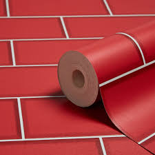 kitchen decor pictures, red subway tile