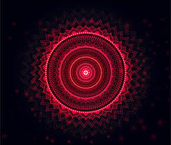 Fond rouge et blanc, idées sans fin, noir et blanc. Mandala Avec Un Beau Fond Degrade Rouge Et Noir Doux Rouge Vecteur Premium